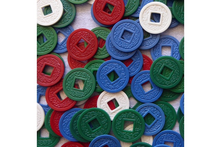 Retro Plastic Coins (Set of 88)