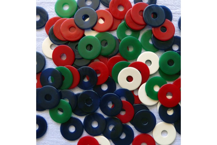 Vintage-Smooth-Celluloid Coins (Set of 88)