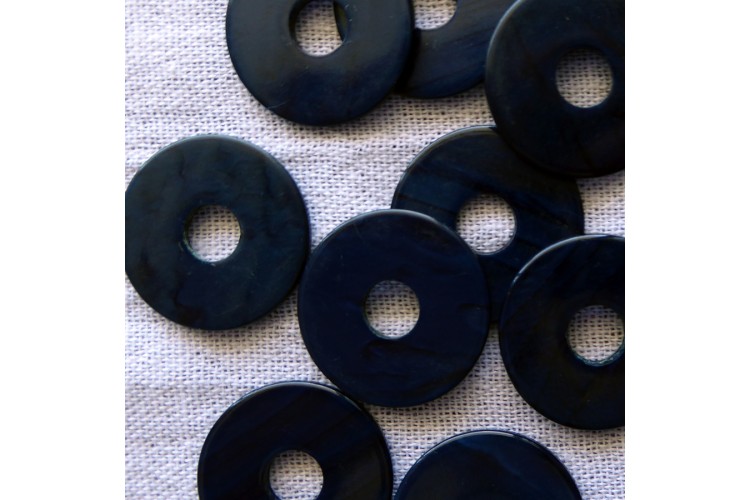 Vintage-Striped-Celluloid Coins (Dozen)
