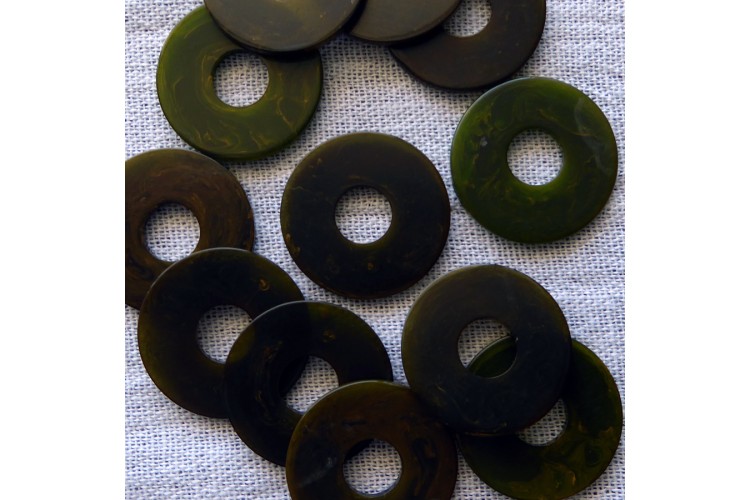 Vintage-Swirled-Celluloid Coins (Dozen)