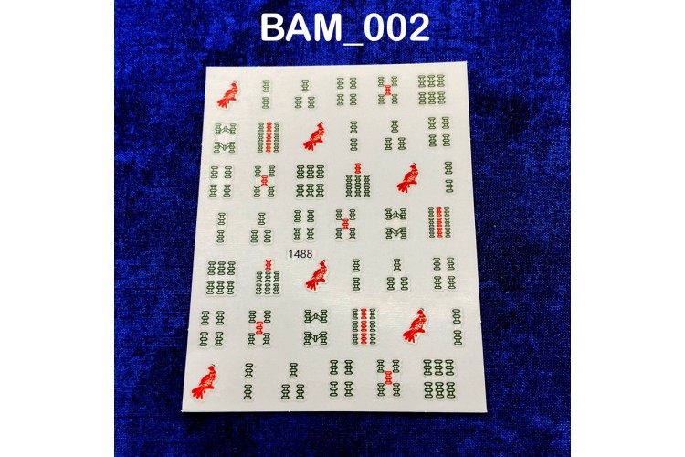 Mahjong Nail Decals