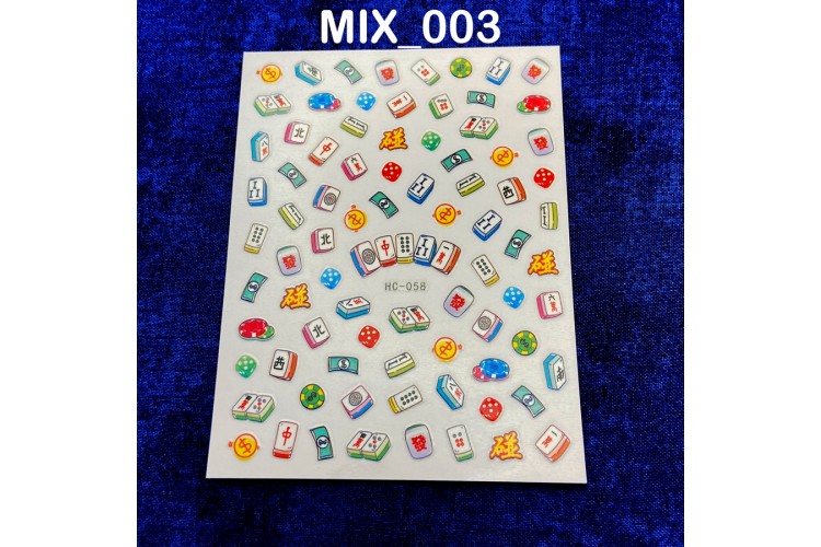 Mahjong Nail Decals