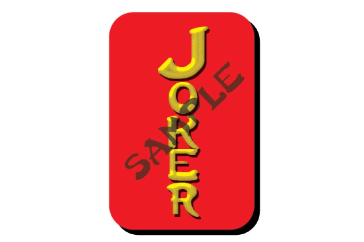 mahjongtilestickers™ -- Red-Gold Joker™